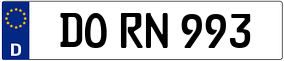 Trailer License Plate